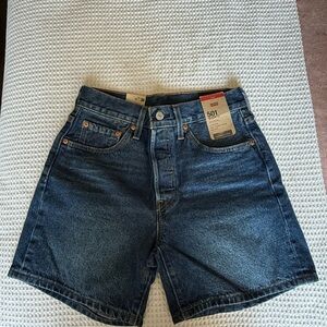 Levi's Women's Blue Denim Shorts